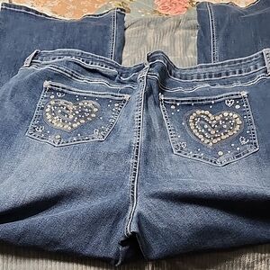 Embellished Blue Jeans